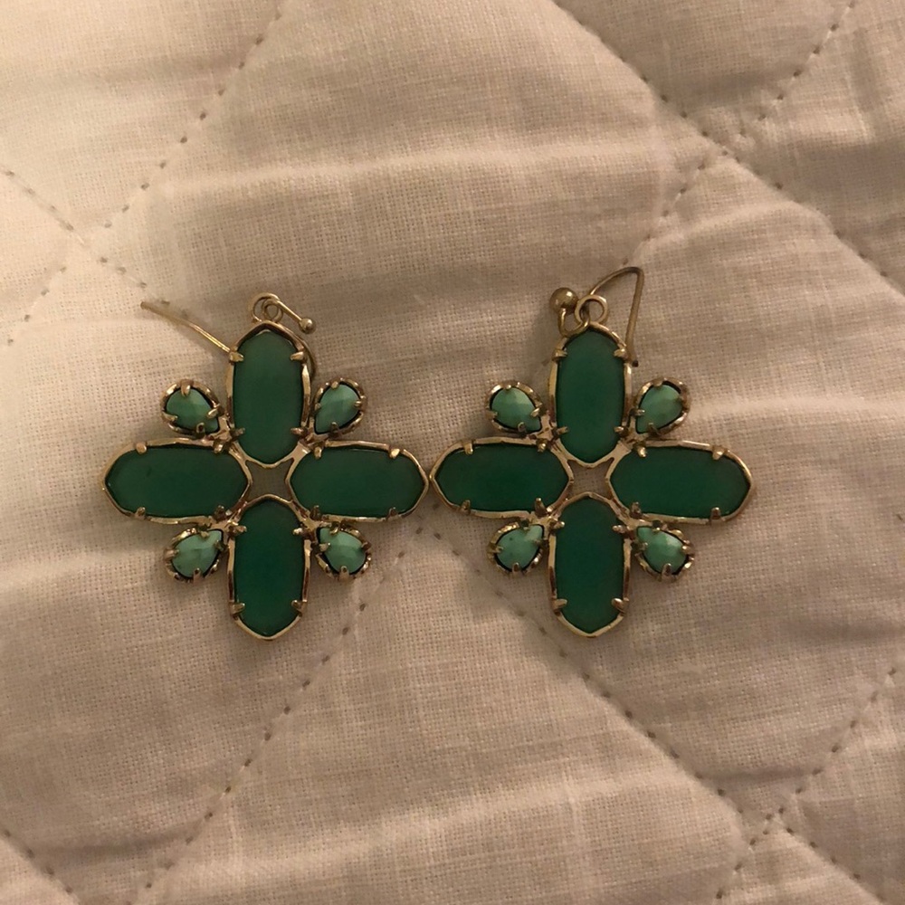 Kendra Scott Aqua Earrings